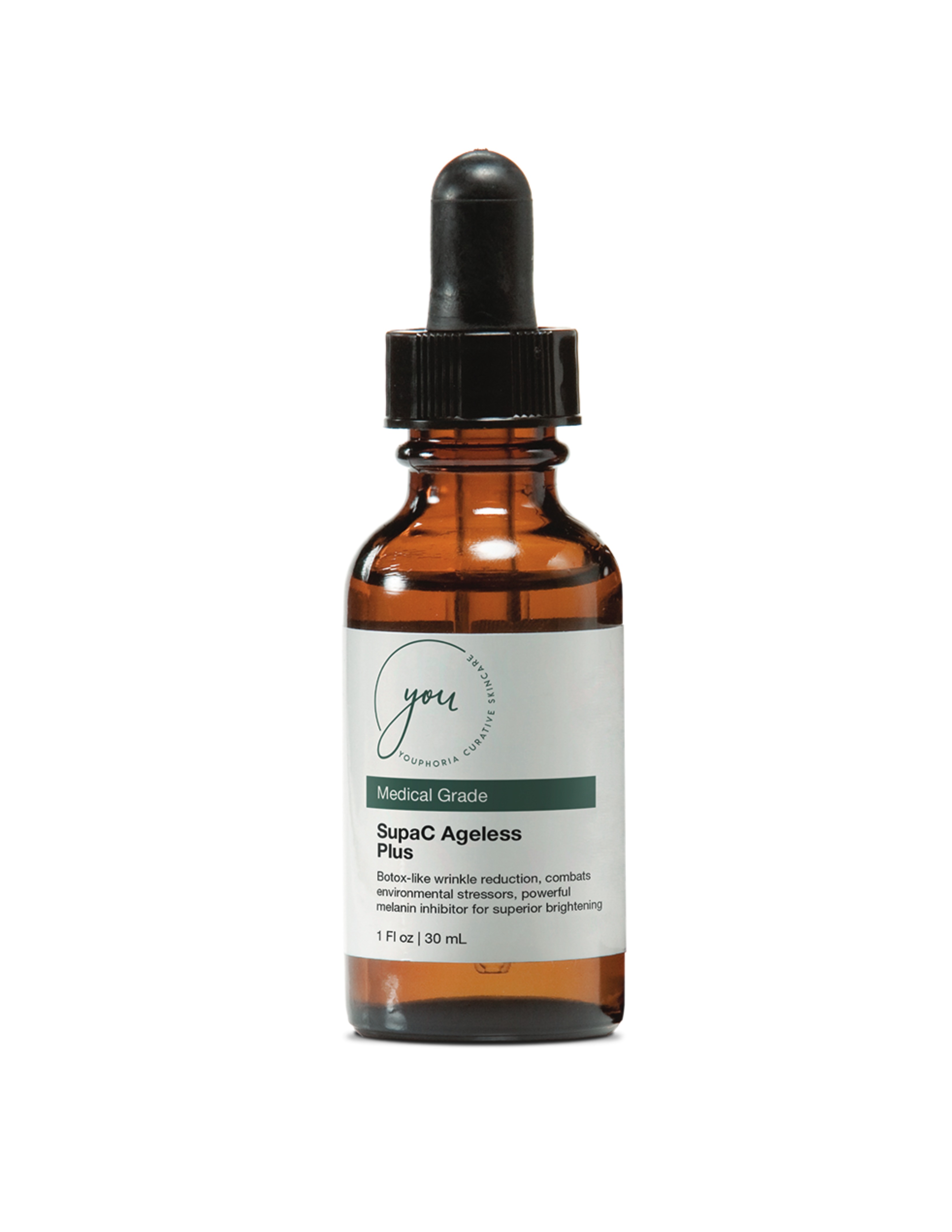 SupaC Ageless Serum by YOUphoria Curative Skincare—clinical vitamin C brightening and firming serum.