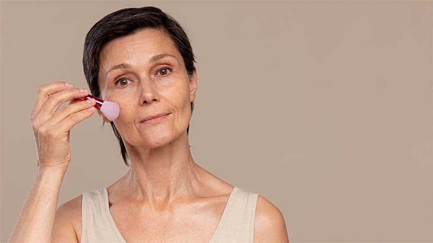 how to remove age spots naturally - close-up of old woman with ageing skin